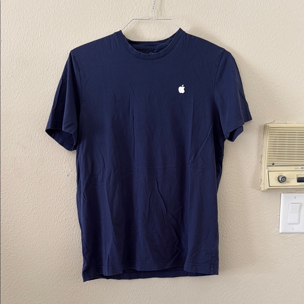 Apple logo Navy Blue T-Shirt with Logo